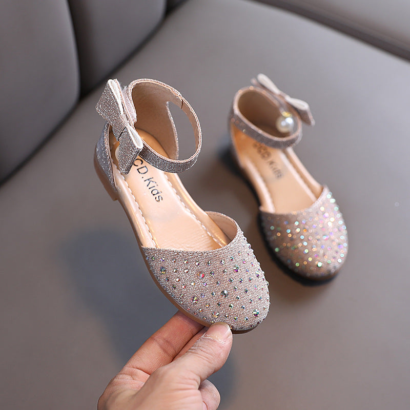 Girls' Ankle Strap Flats