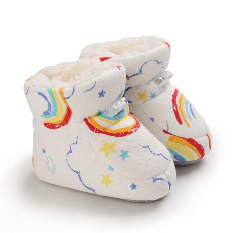 Winter Graffiti Soft Plush Boots