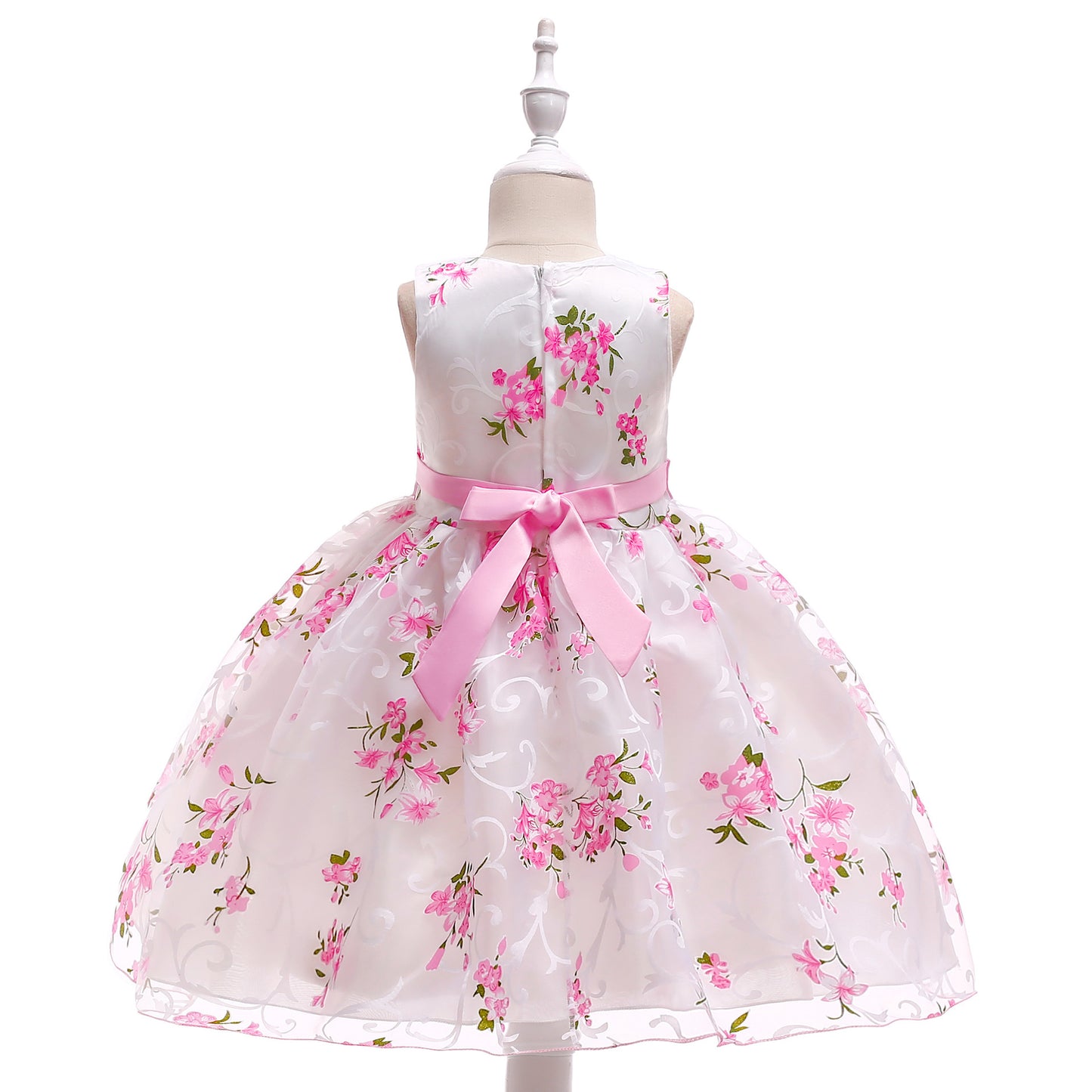 Charming Floral Pink Dress