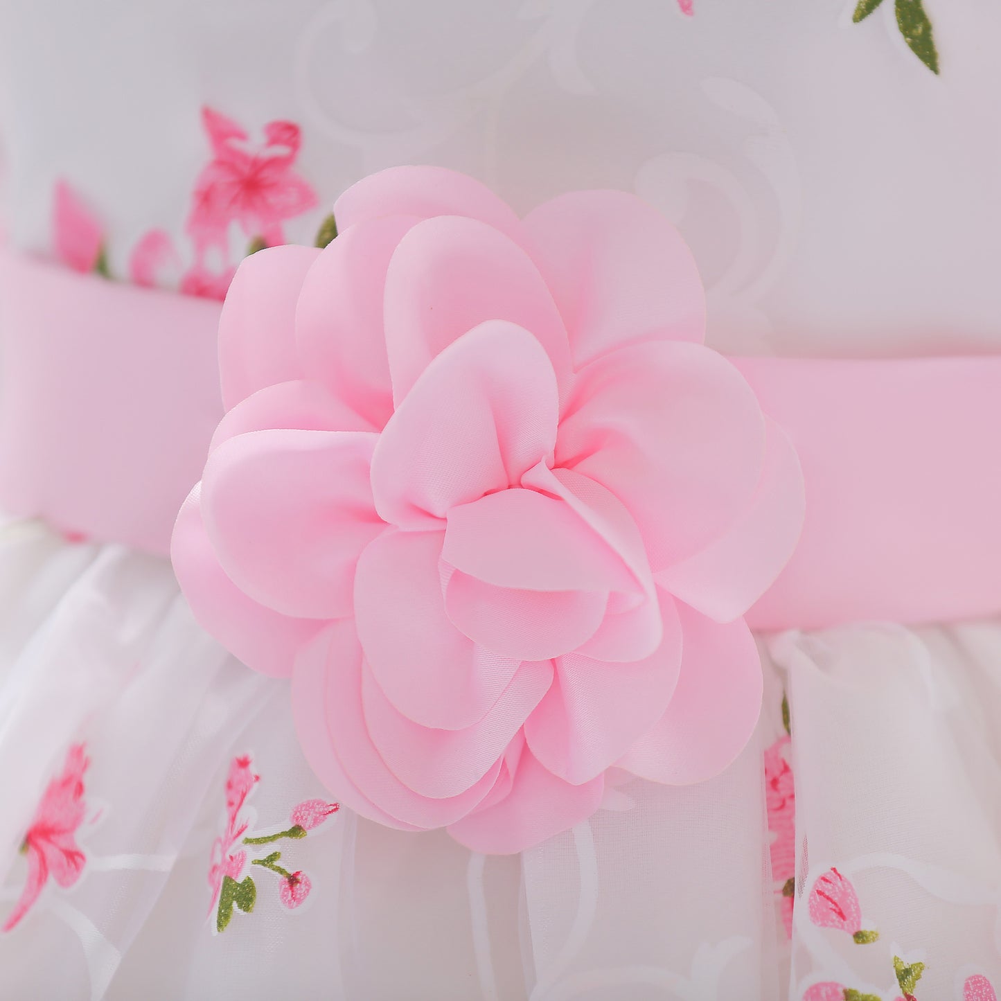 Charming Floral Pink Dress
