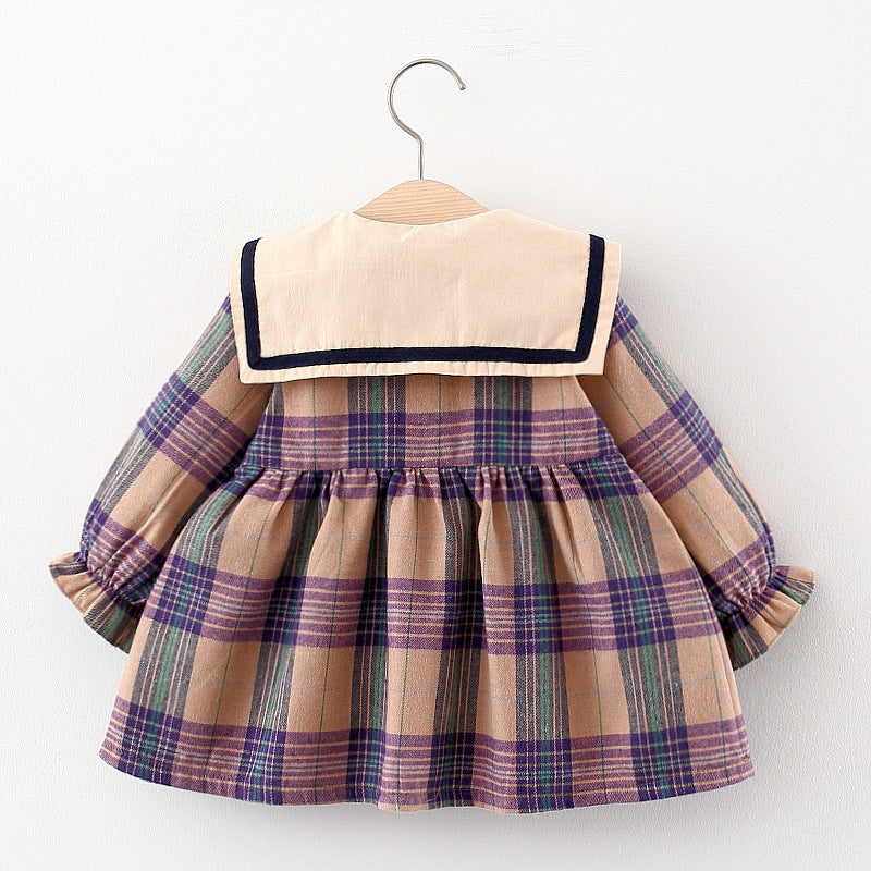 Teddy Charm, Classic Plaid Girls’ Dress
