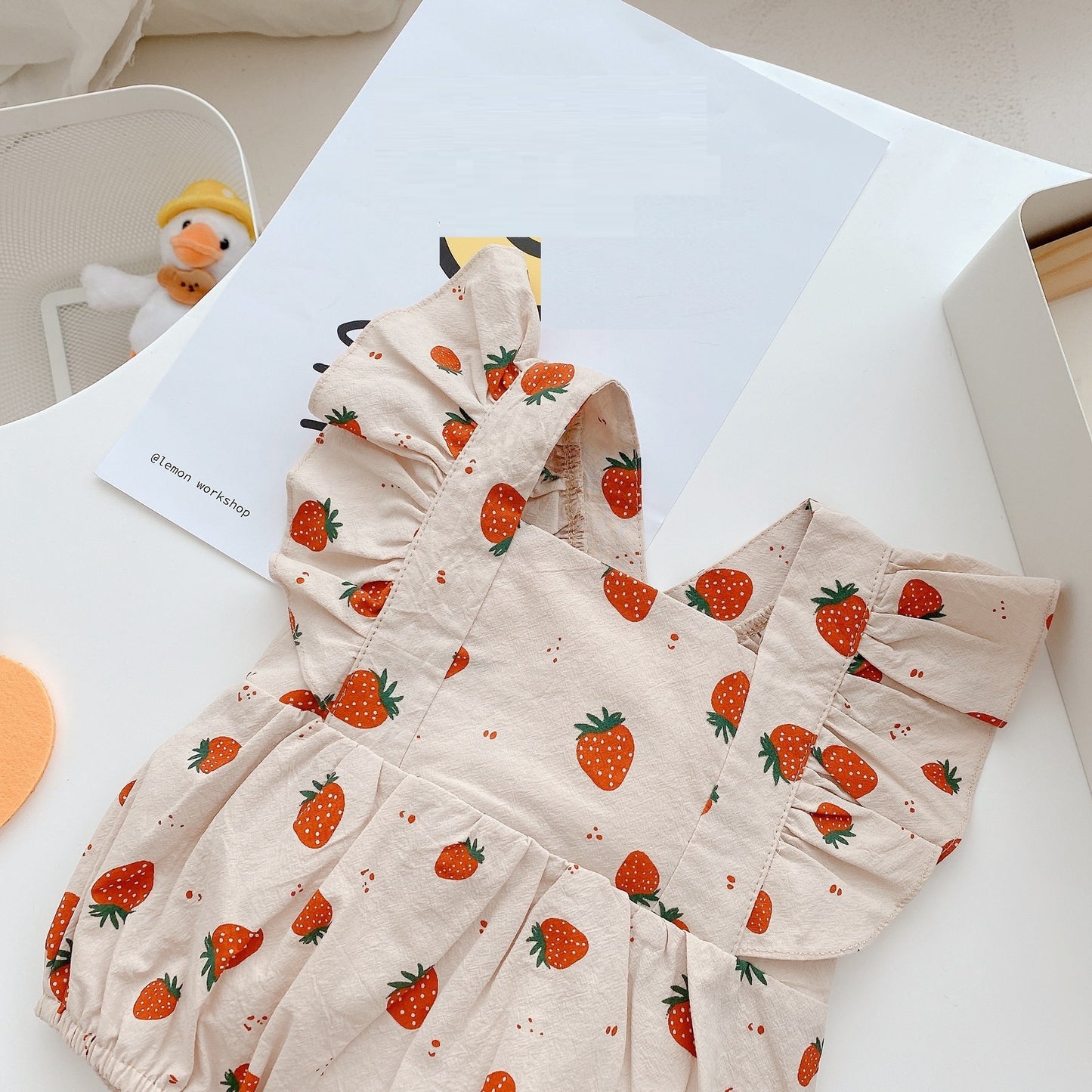 Baby Girl Strawberry Romper