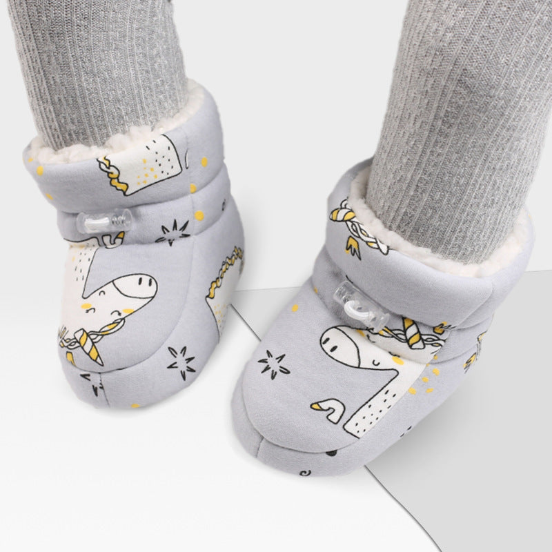 Winter Graffiti Soft Plush Boots