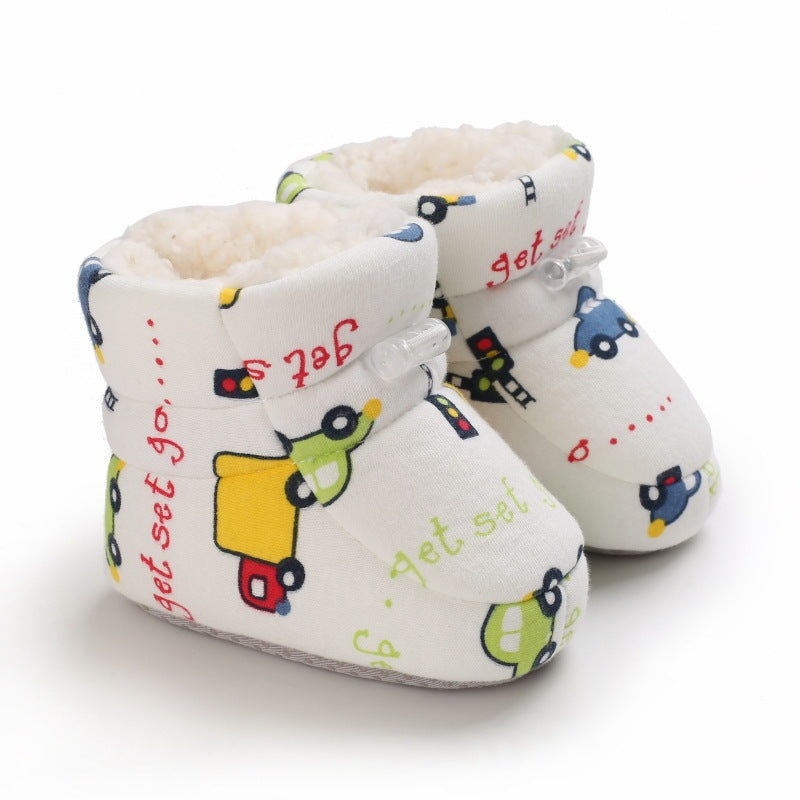 Winter Graffiti Soft Plush Boots