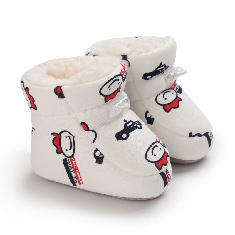 Winter Graffiti Soft Plush Boots