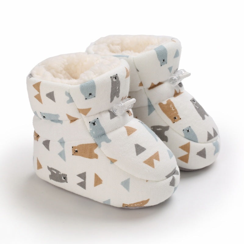 Winter Graffiti Soft Plush Boots