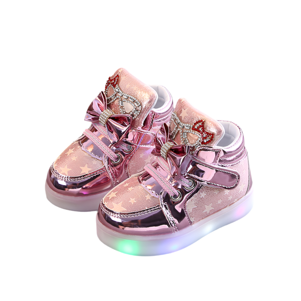 Toddlers' shoes with star sequins