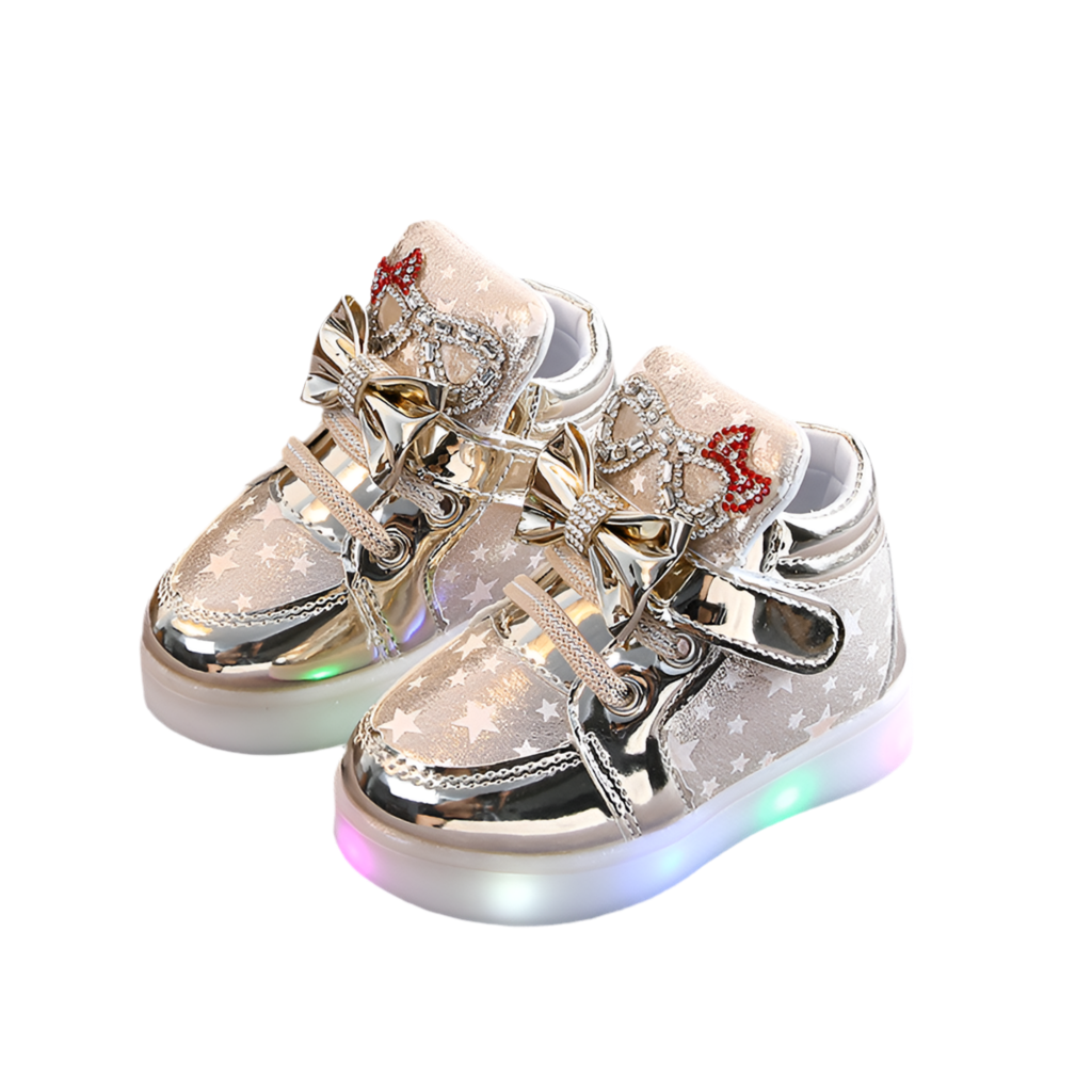 Toddlers' shoes with star sequins