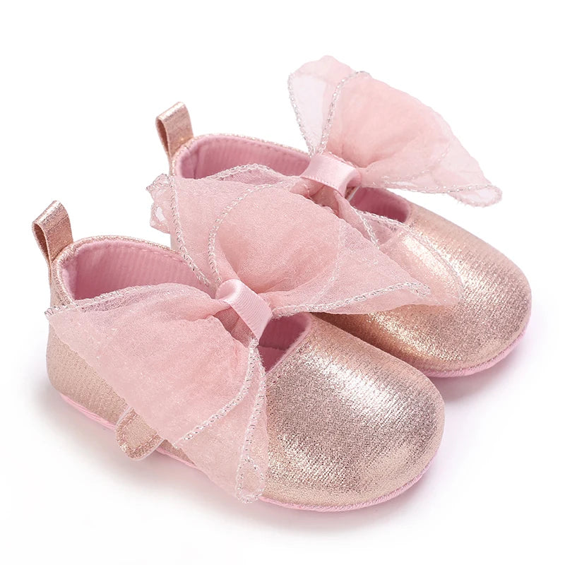 Baby Girl Bow Ballet Shoes
