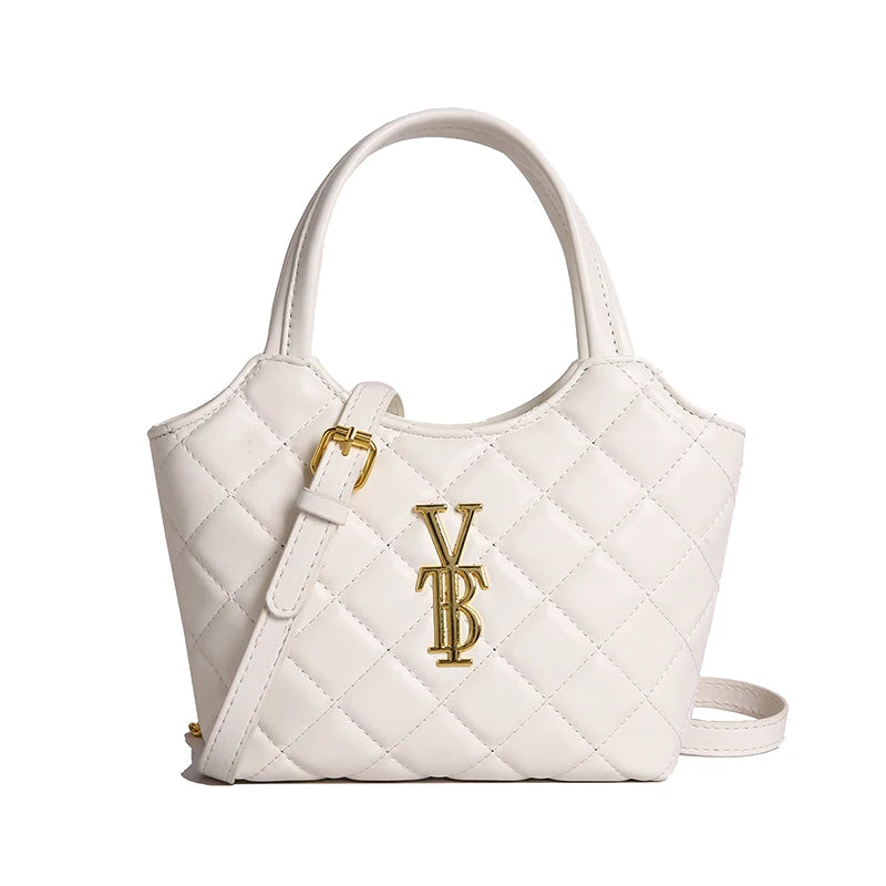Quilted Chain Handbag - Elegant Crossbody Bag