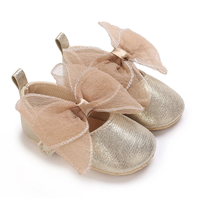 Baby Girl Bow Ballet Shoes