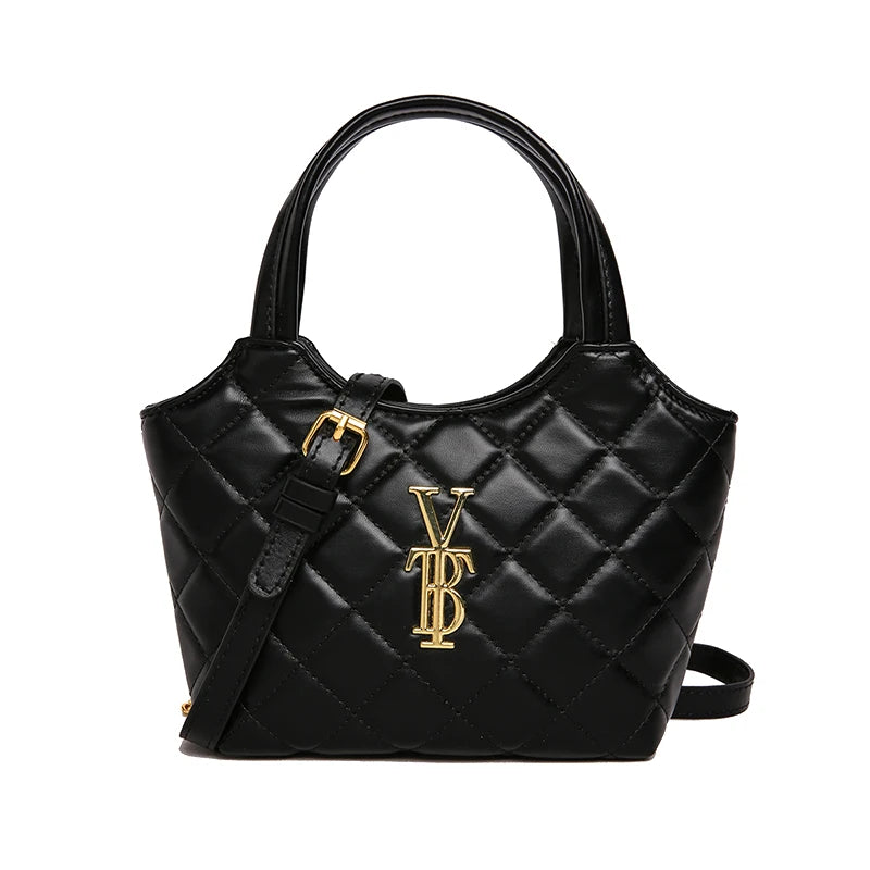 Quilted Chain Handbag - Elegant Crossbody Bag