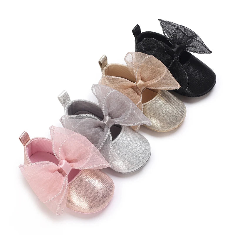 Baby Girl Bow Ballet Shoes