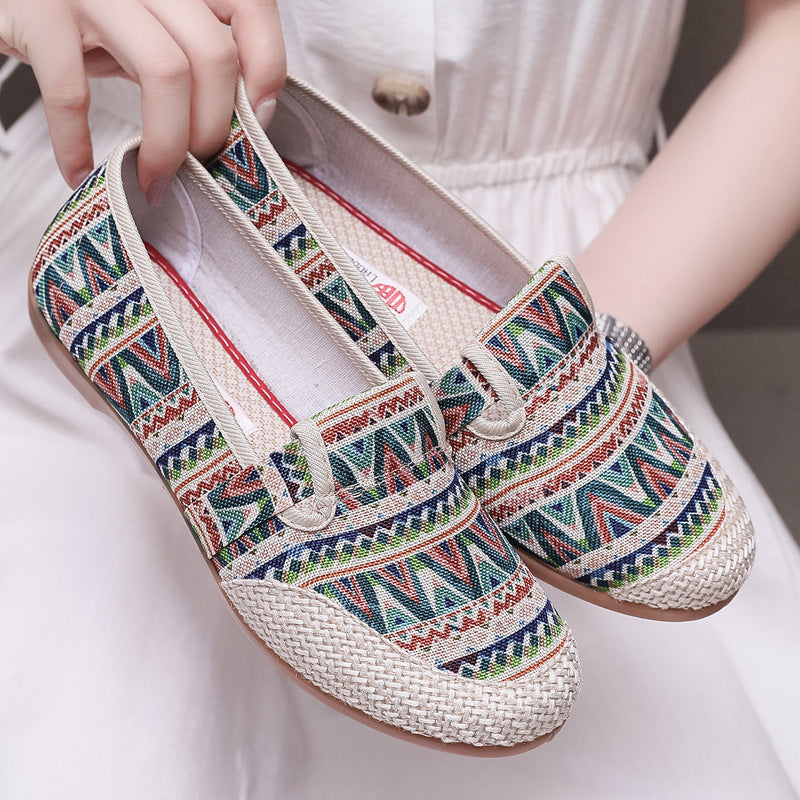 Women's Flat Ethnic Style