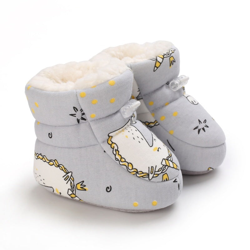 Winter Graffiti Soft Plush Boots