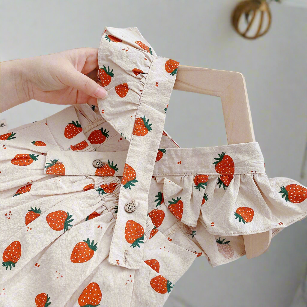 Baby Girl Strawberry Romper