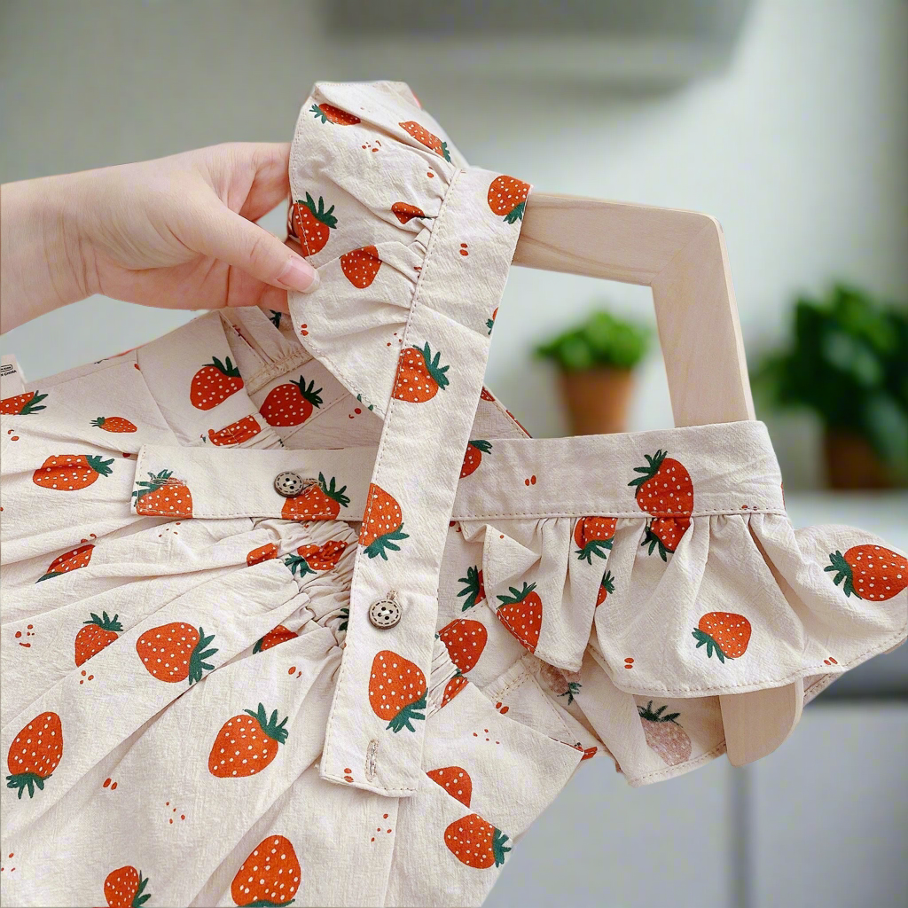 Baby Girl Strawberry Romper