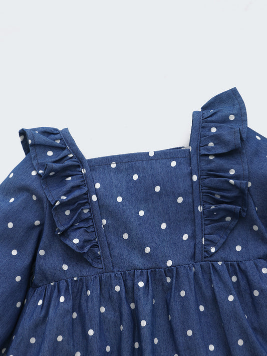 Polka Dot Blue Dress