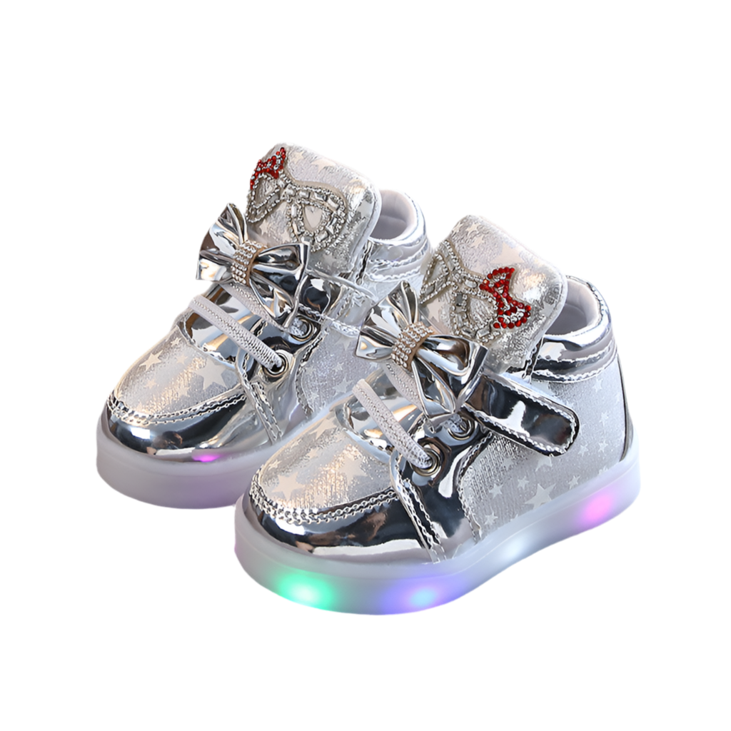 Toddlers' shoes with star sequins