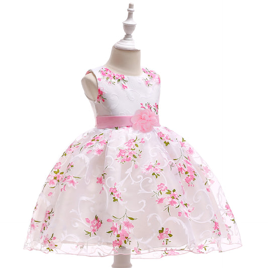 Charming Floral Pink Dress