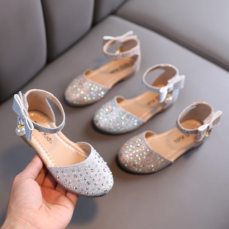 Girls' Ankle Strap Flats