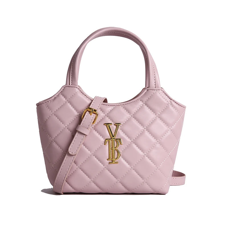 Quilted Chain Handbag - Elegant Crossbody Bag
