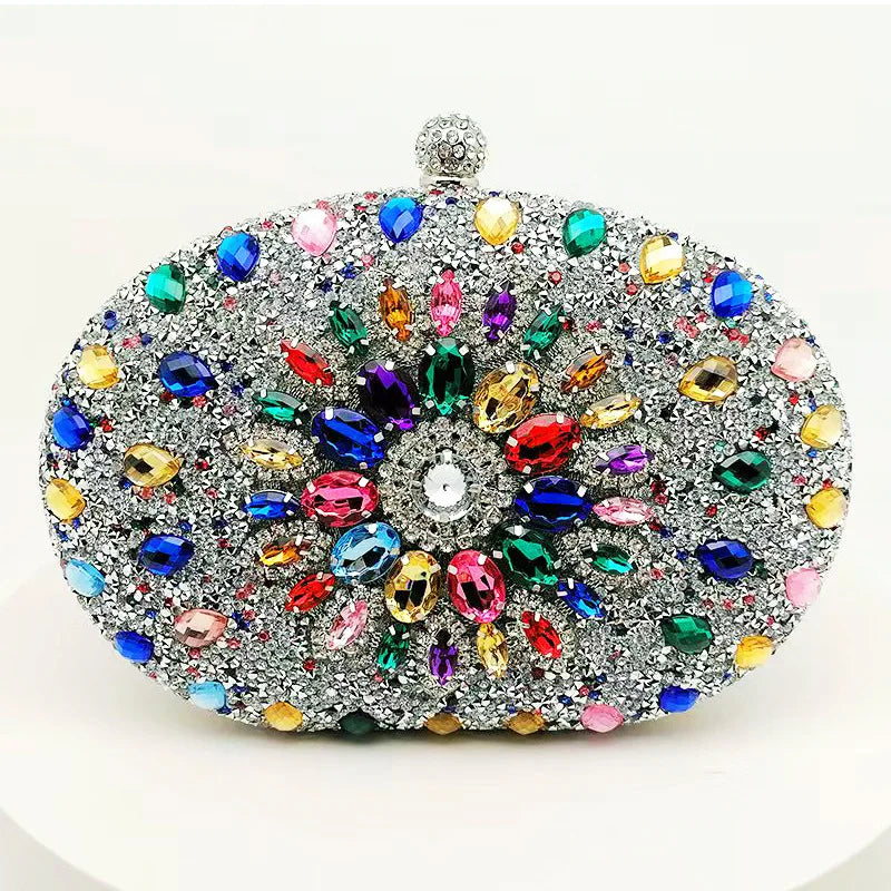Crystal Evening Clutch Bag - Luxury Rhinestone Handbag