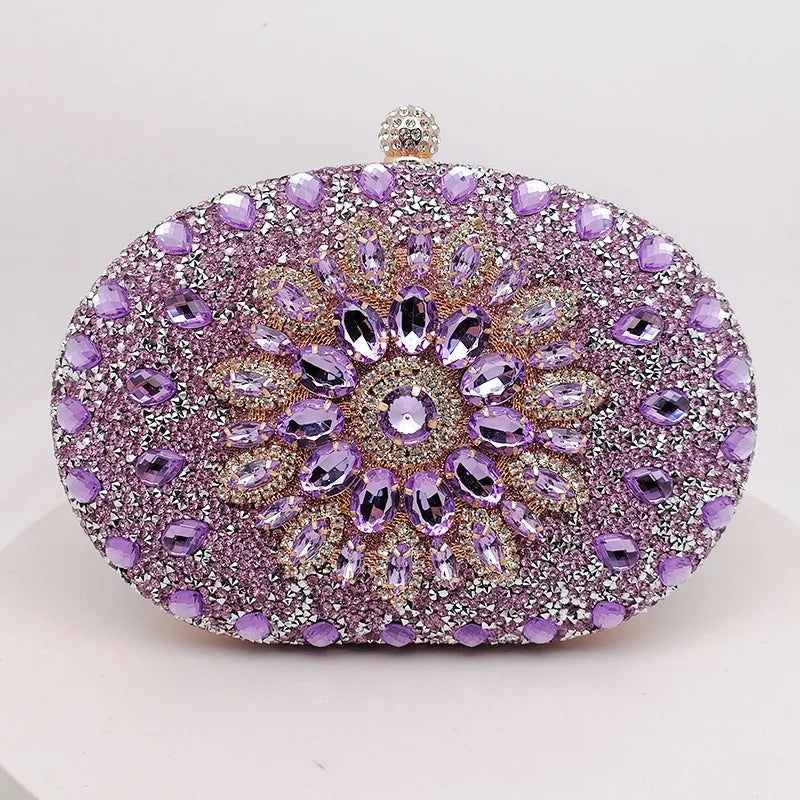 Crystal Evening Clutch Bag - Luxury Rhinestone Handbag