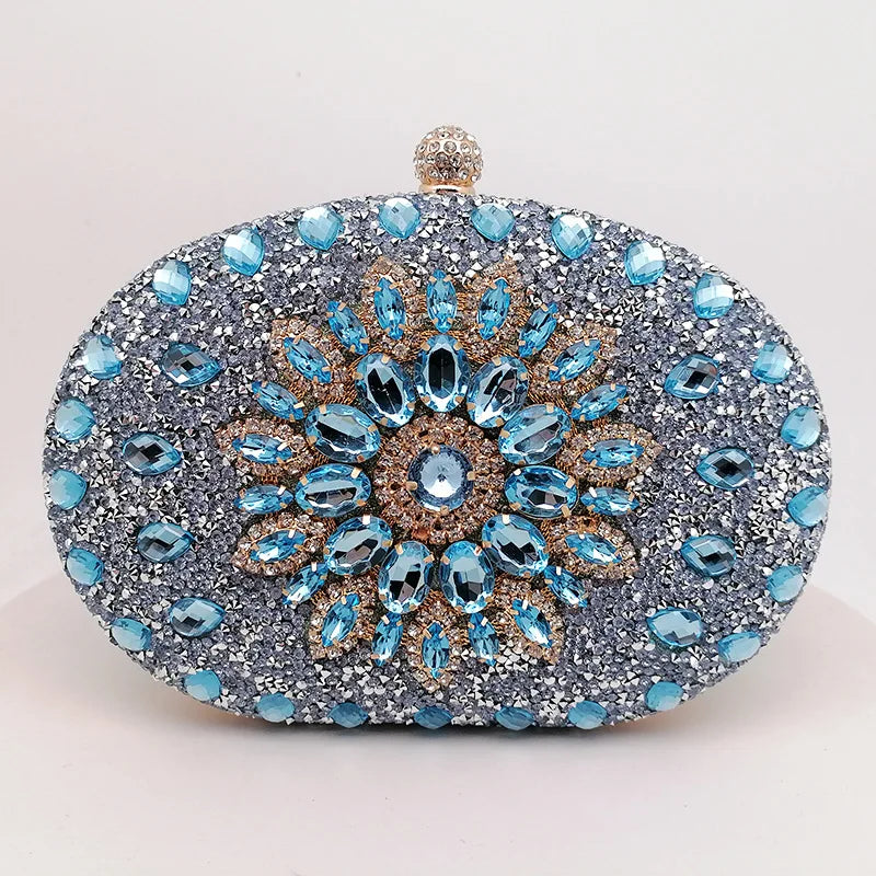 Crystal Evening Clutch Bag - Luxury Rhinestone Handbag