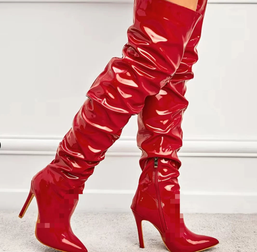 Liu Ming New Arrivals Spring Summer Trending Solid Color Sexy Women Leather High Heel Wedding Platform Sandals Party Shoes-3