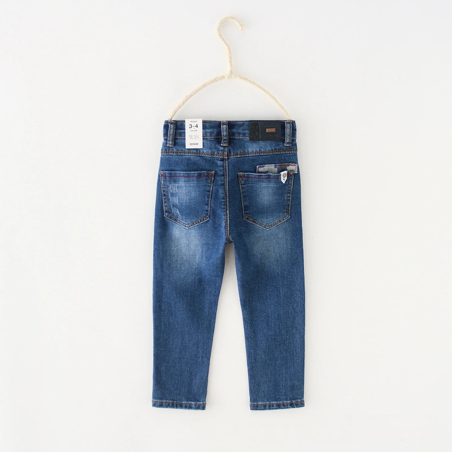 Classic Blue Denim Jeans - Comfortable Kids Pants