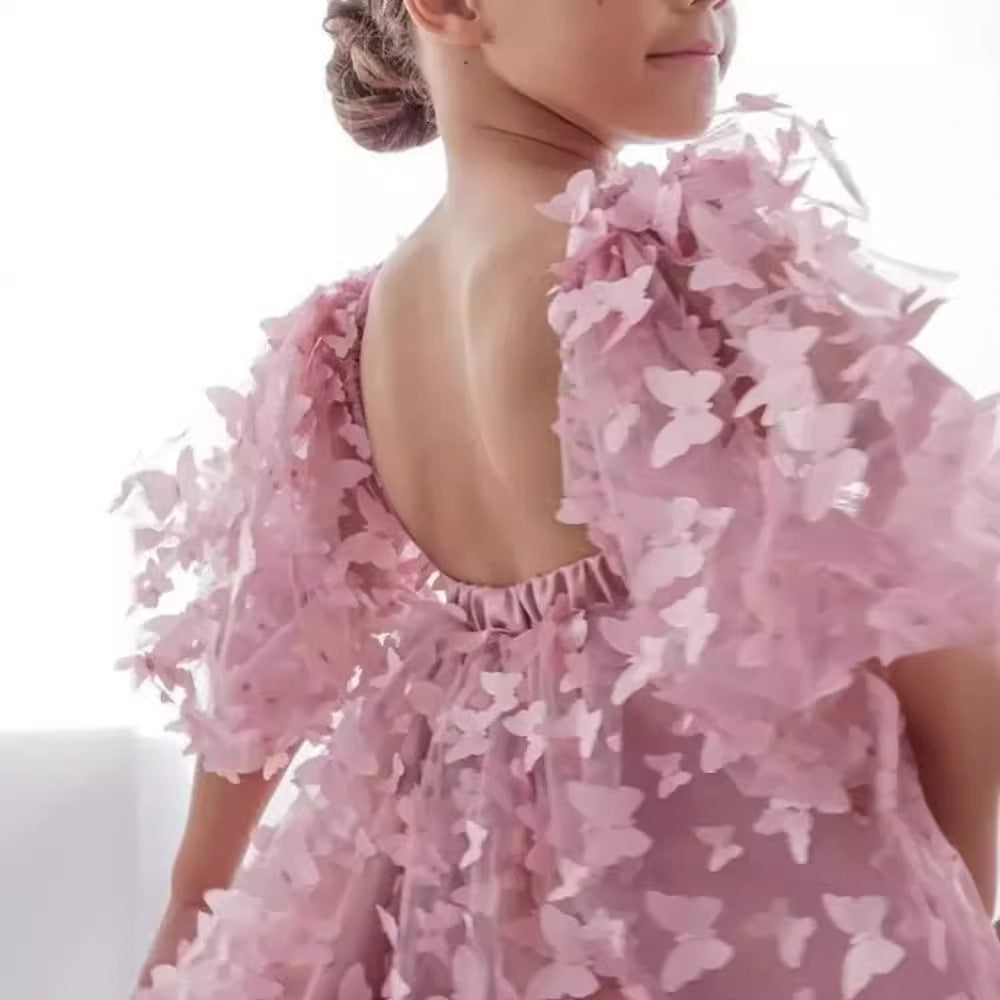 Pink Butterfly Dress