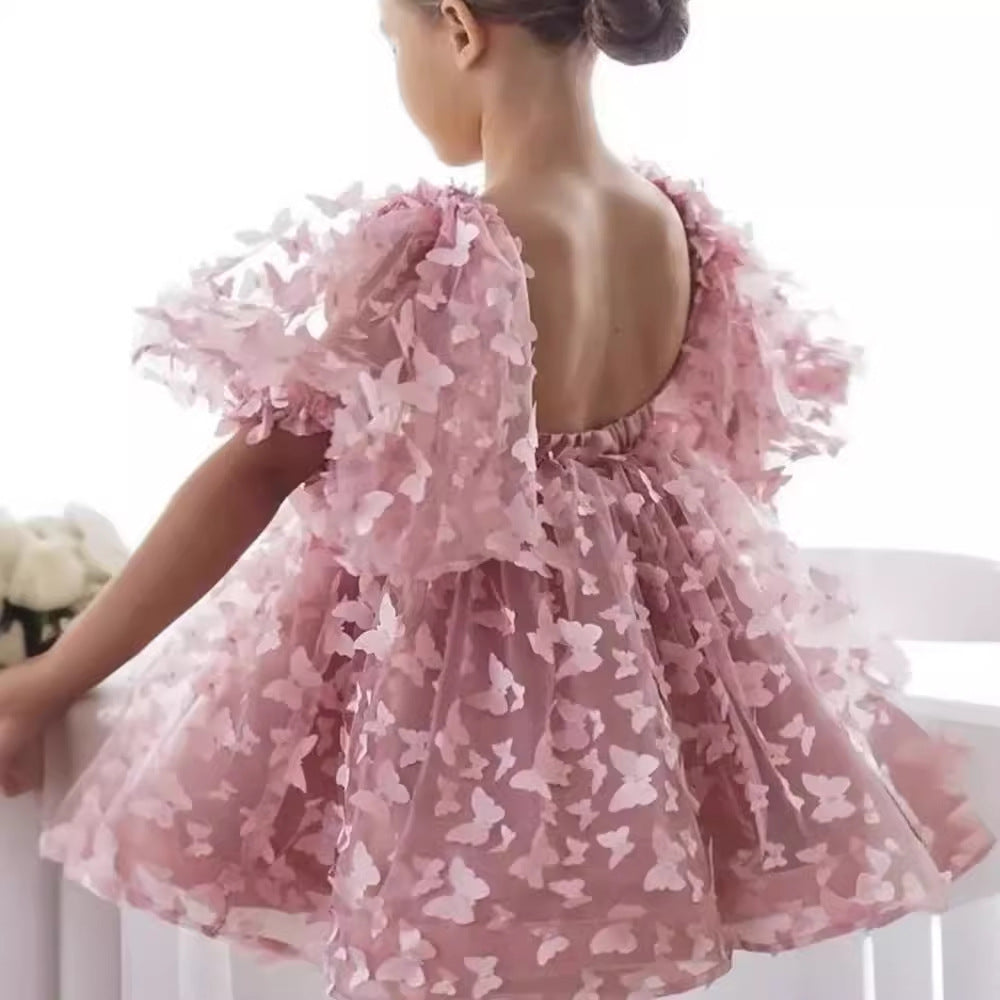 Pink Butterfly Dress
